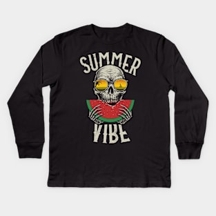 Summer Vibe Kids Long Sleeve T-Shirt